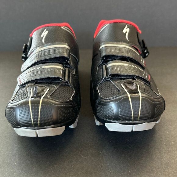 Specialized Comp MTB Mens Cycling Shoes Sz Black Red SPD Cleats Body Geometry main image 4